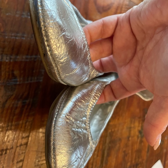 Tory Burch silver flats - Picture 3 of 4